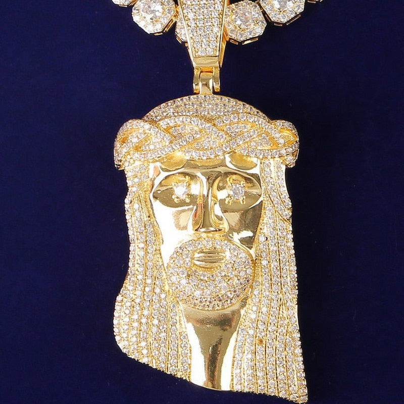 (Chain not included) Jesus Head Pendant