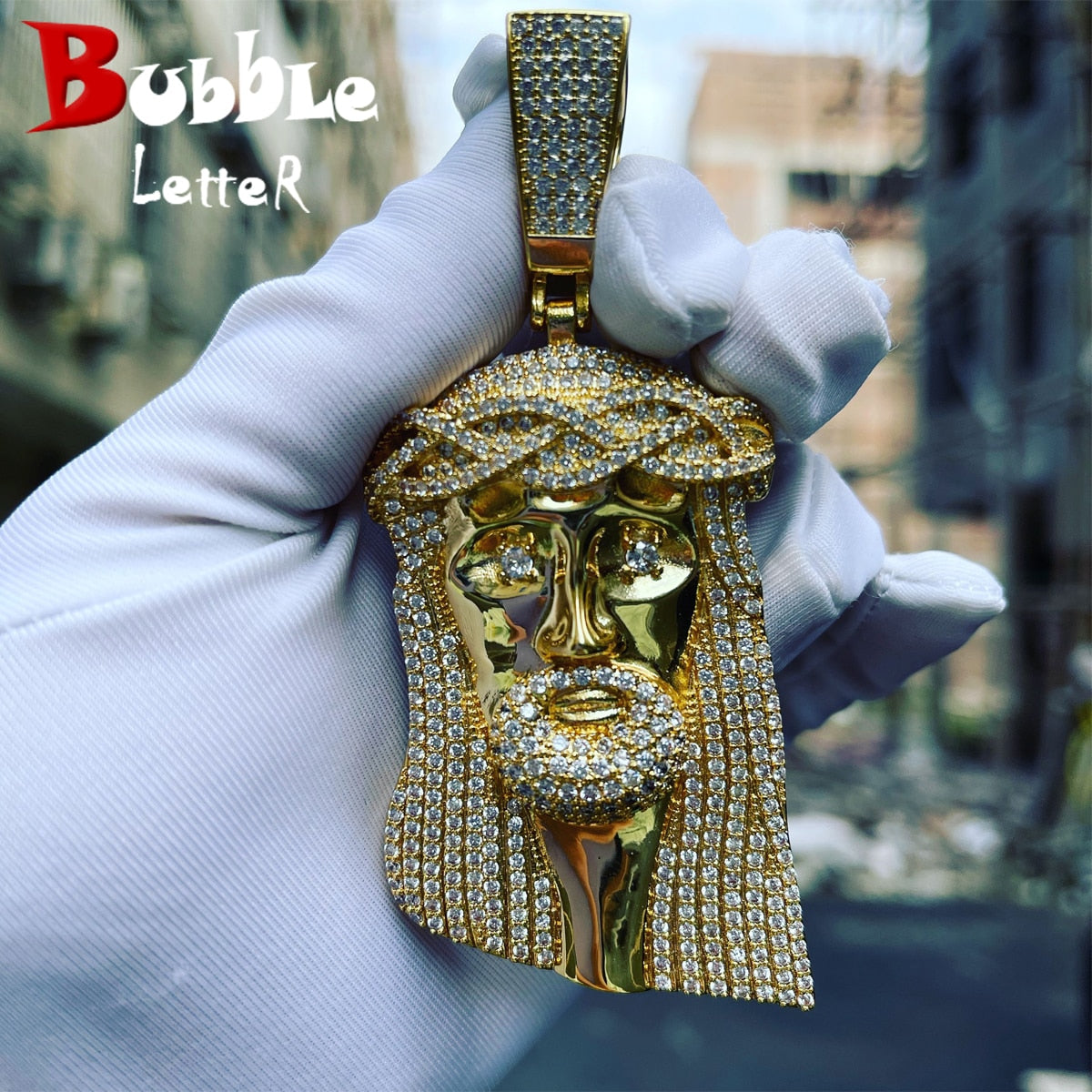 (Chain not included) Jesus Head Pendant